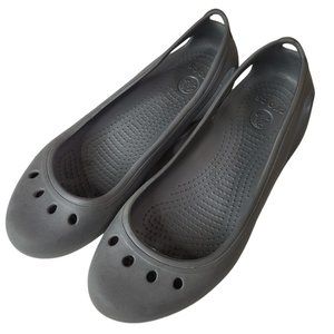 Crocs Kadee Ballet Gray Lock Slip-Resistant Slip-On Women's Sz 6